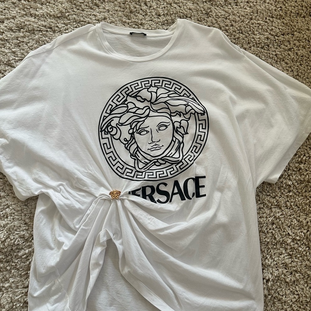 Versace White Cotton Top